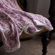 Sara Toile Baby Blanket - Antique Rose