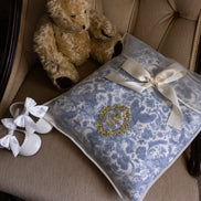 Sara Toile Baby Blanket -  Heritage Blue
