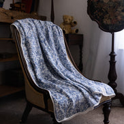 Sara Toile Baby Blanket -  Heritage Blue