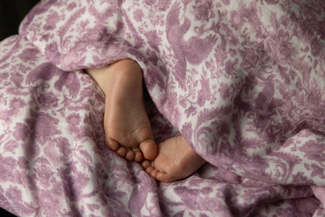 Sara Toile Baby Blanket - Antique Rose
