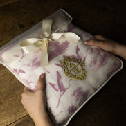 Flamingo Flight Toile Baby Blanket - Antique Rose