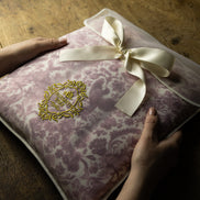 Sara Toile Baby Blanket - Antique Rose