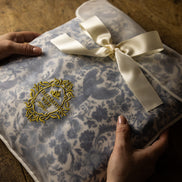 Sara Toile Baby Blanket -  Heritage Blue