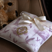 Flamingo Flight Toile Baby Blanket - Antique Rose