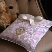 Sara Toile Baby Blanket - Antique Rose