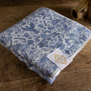 Sara Toile Baby Blanket -  Heritage Blue