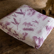 Flamingo Flight Toile Baby Blanket - Antique Rose