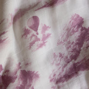 Flamingo Flight Toile Baby Blanket - Antique Rose
