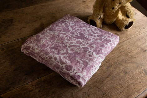 Sara Toile Baby Blanket - Antique Rose