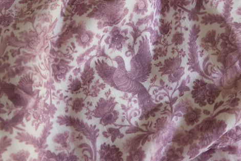 Sara Toile Baby Blanket - Antique Rose
