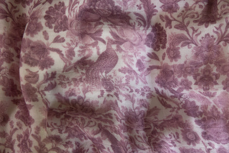 Sara Toile Baby Blanket - Antique Rose