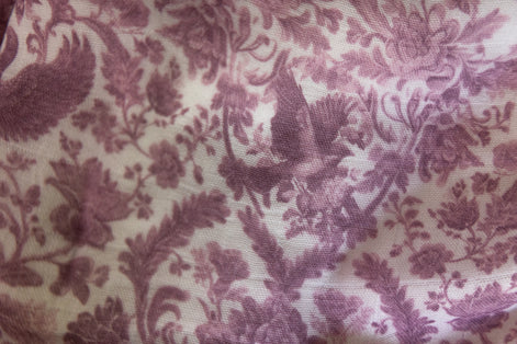 Sara Toile Baby Blanket - Antique Rose