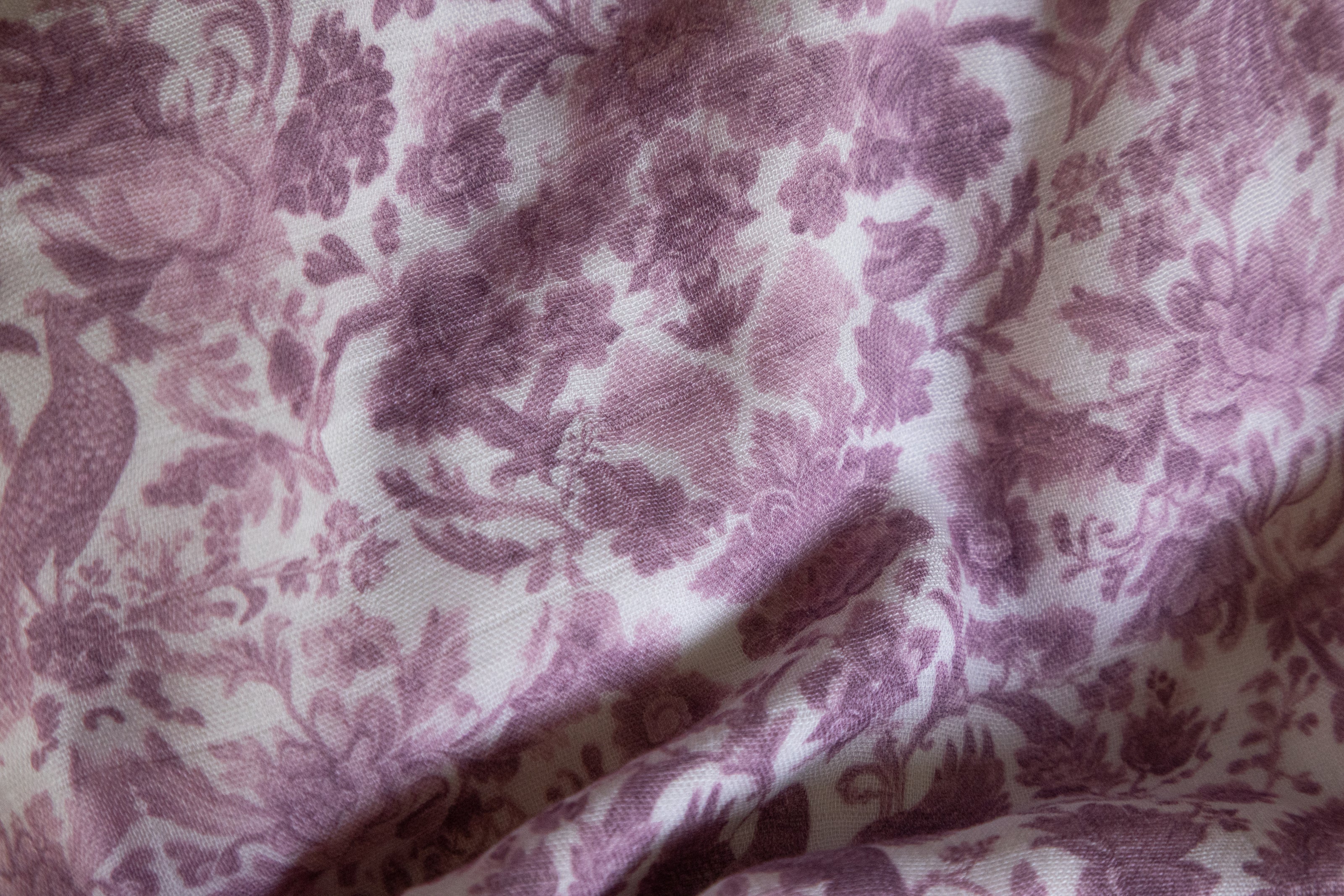 Sara Toile Baby Blanket - Antique Rose