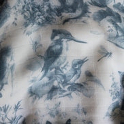 Wildwood Toile Baby Blanket - Dusty Teal