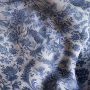 Sara Toile Baby Blanket -  Heritage Blue