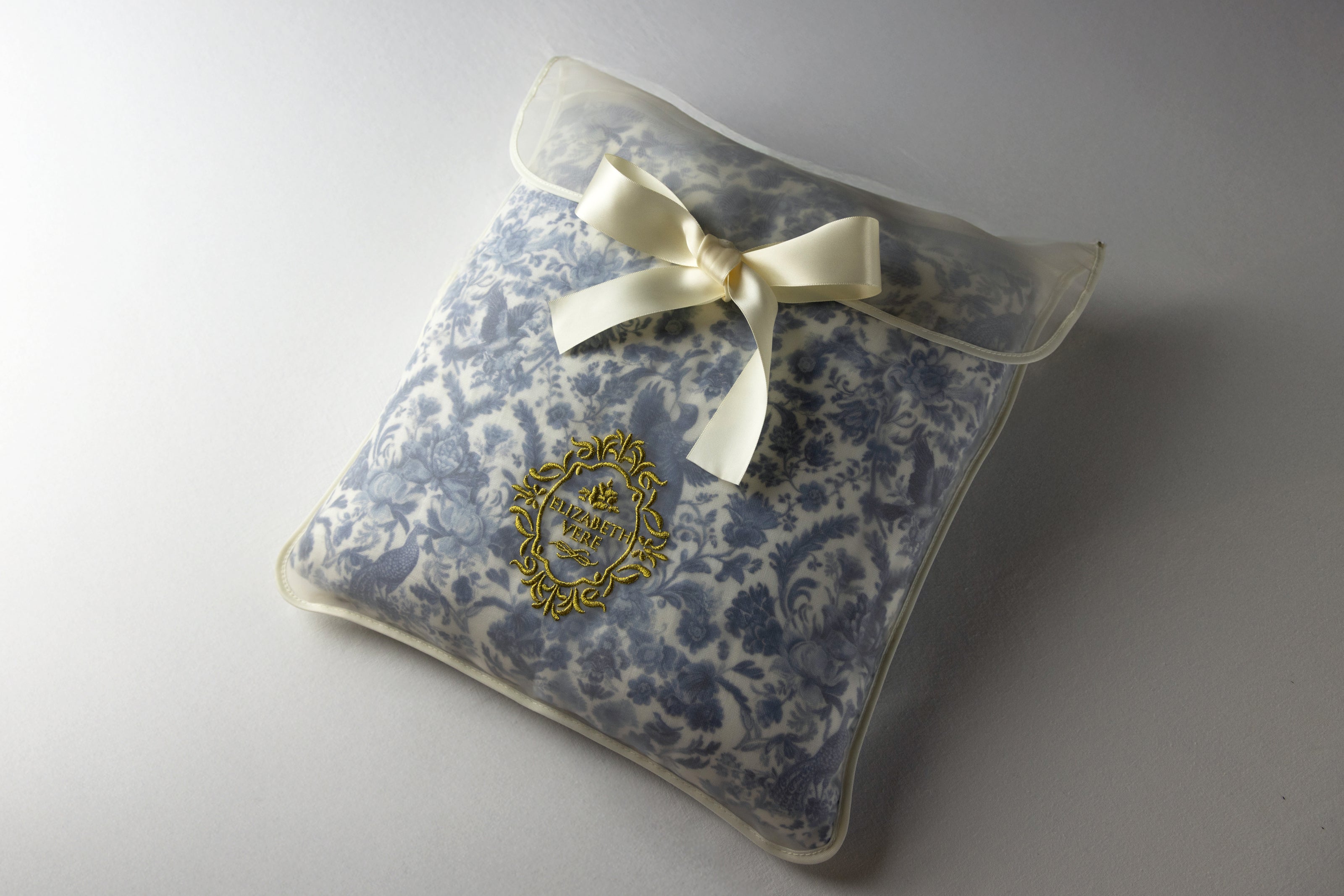 Sara Toile Baby Blanket -  Heritage Blue