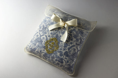 Sara Toile Baby Blanket -  Heritage Blue