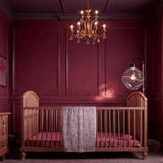Sara Toile Baby Blanket - Antique Rose